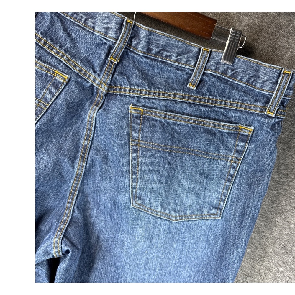 Cinch Black Label Rigid Jeans 40x38 Blue Denim‎ Straight Leg Cowboy Work Pants - Picture 12 of 14